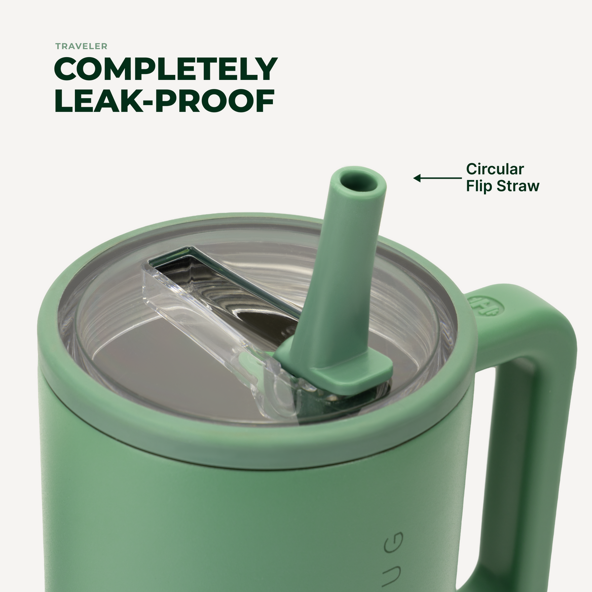Traveler 32oz | Leakproof Insulated Tumbler with Handle – Sage